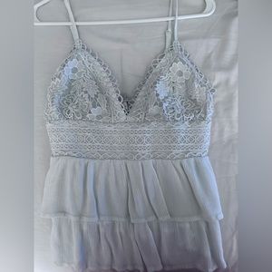 Strappy off white top